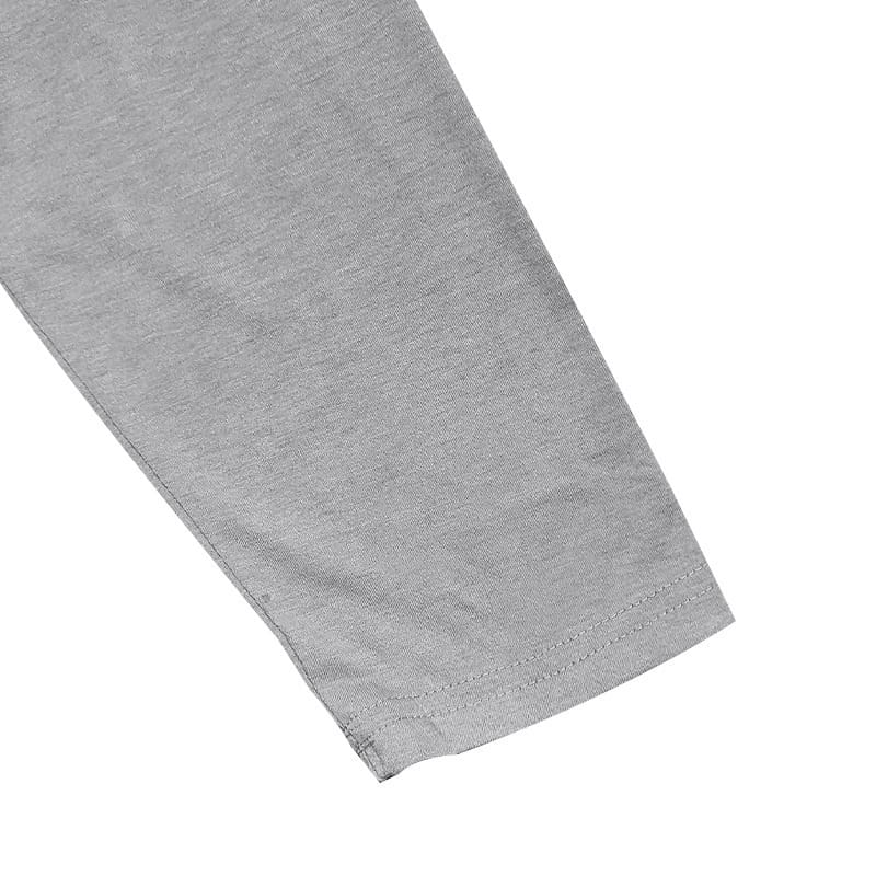 Men’s Spring And Autumn Henley Shirt Long Sleeve