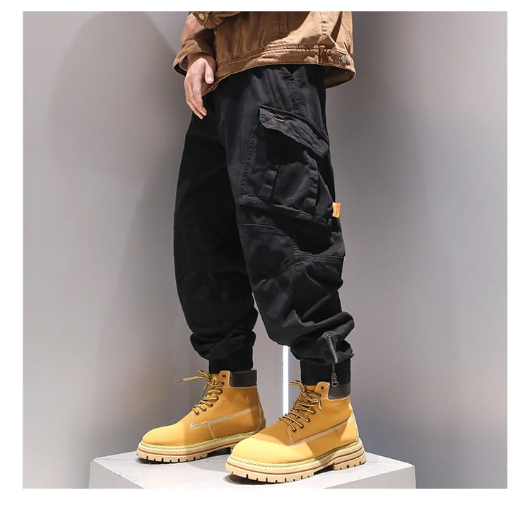 Foot Binding Zipper Design Niche Casual Pants