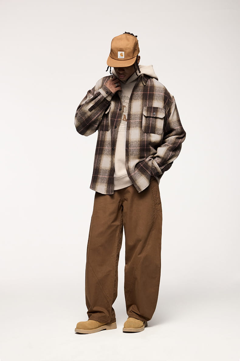 Japanese-style Retro Suede Workwear Shirt Coat