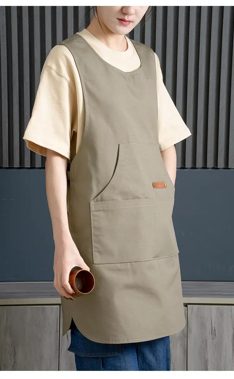 Coffee Shop Milk Tea Shop Hair Overclothes Vest