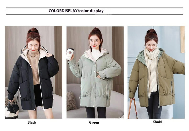 Women’s Down Cotton-padded Jacket Mid-length Winter