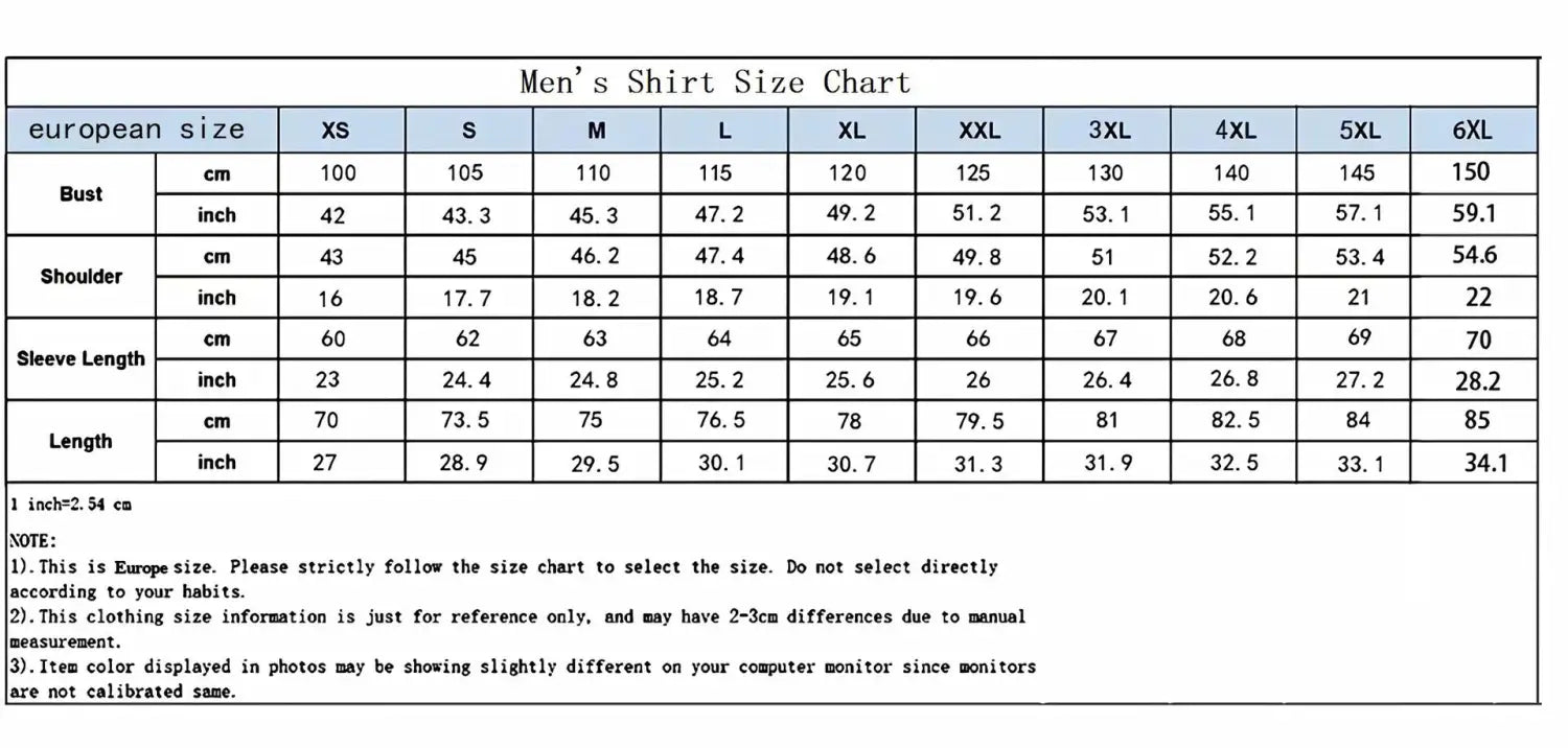 Men’s Long-sleeved Shirt Printing E-commerce Loose