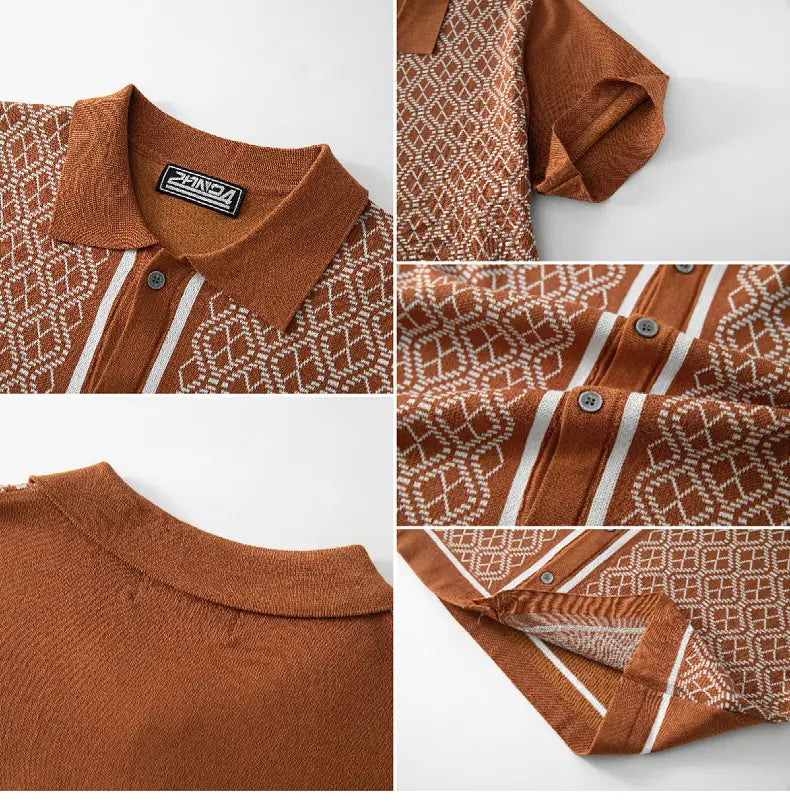 European And American Style Men’s Casual Jacquard Sweater