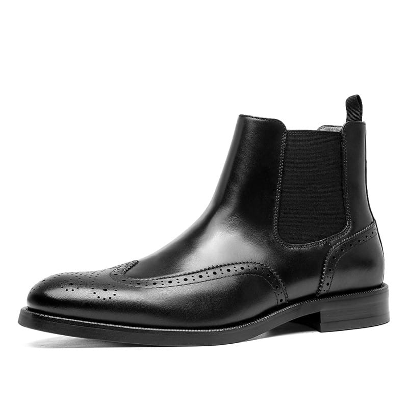 Men’s Leather Tips In Western Boots