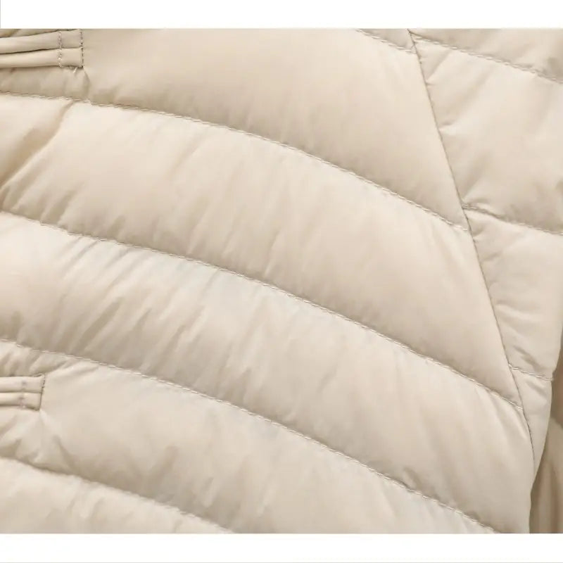 Autumn And Winter Ethnic Style Buckle White Duck Down Coat