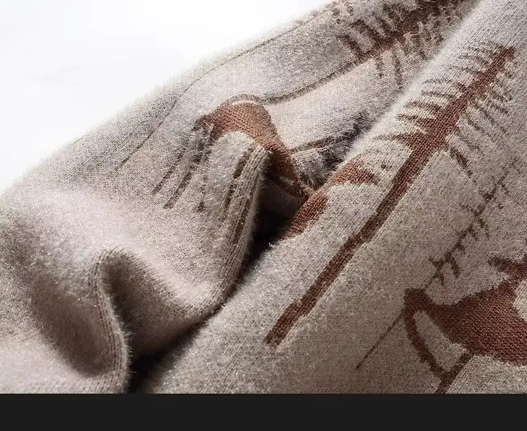 Autumn And Winter Half Turtleneck Sweater Men’s Korean Style