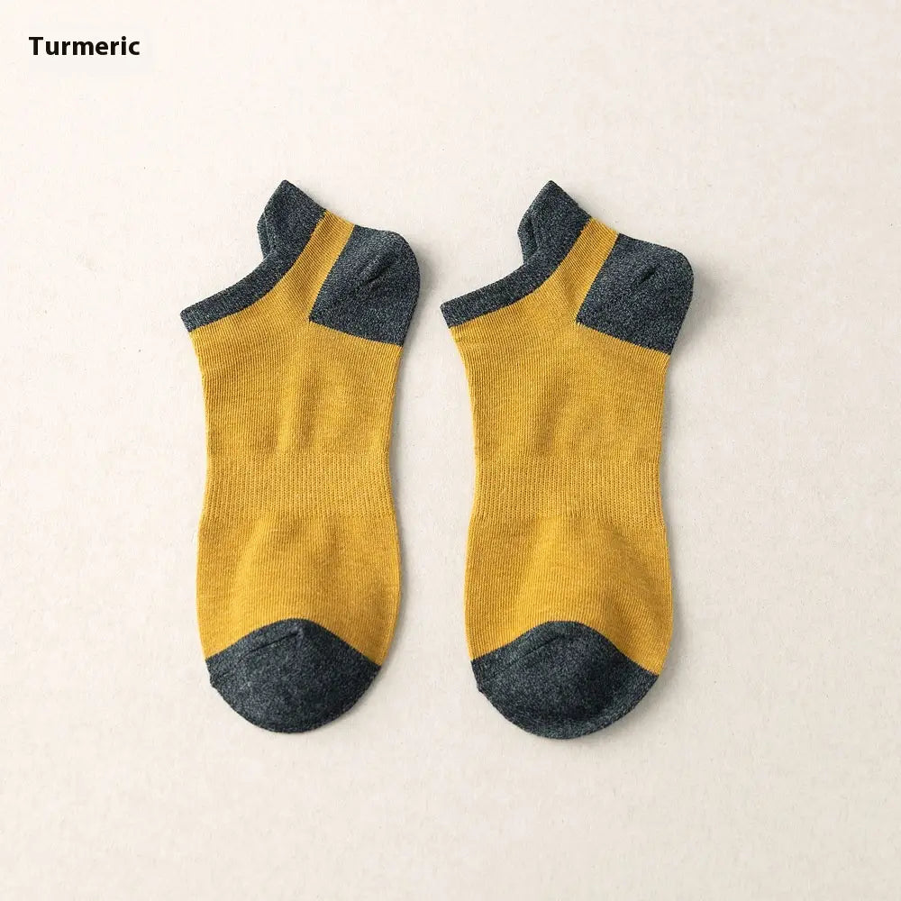 Combed Cotton Bottom Sweat-absorbing Deodorant Anti-ankle Socks Low-cut Men’s Retro Waist