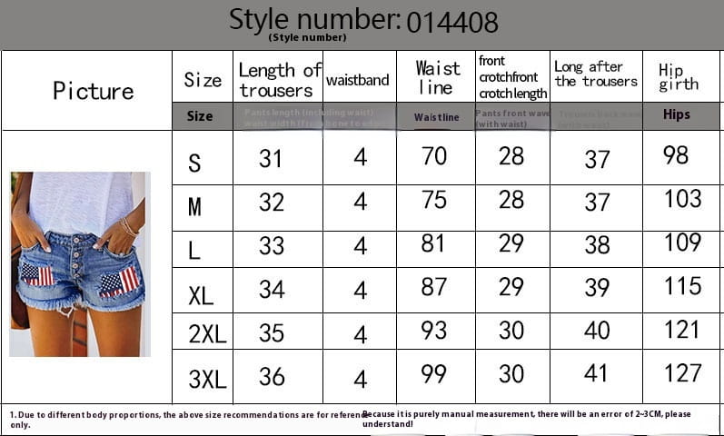 European And American Leisure Ripped Print Patch Tassel Denim Straight Shorts Female