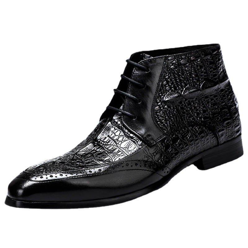 New Men’s Cowhide High Casual Boots