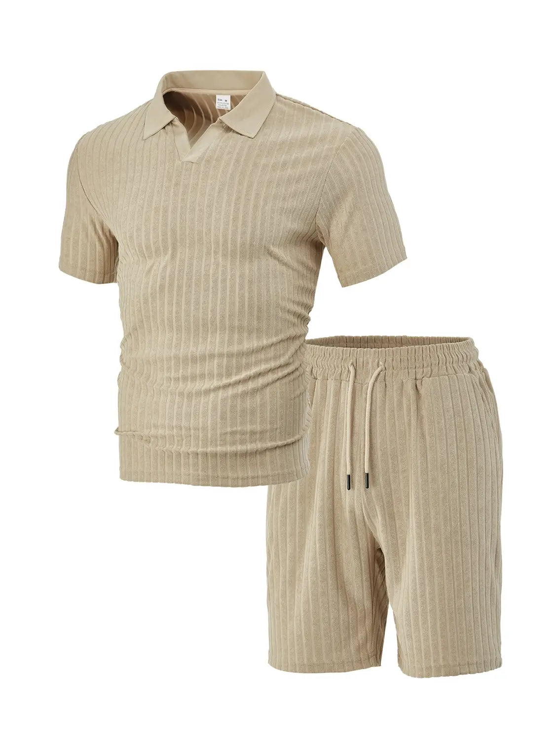 Men’s Breathable Figured Cloth Crew Neck Casual Sports Suit