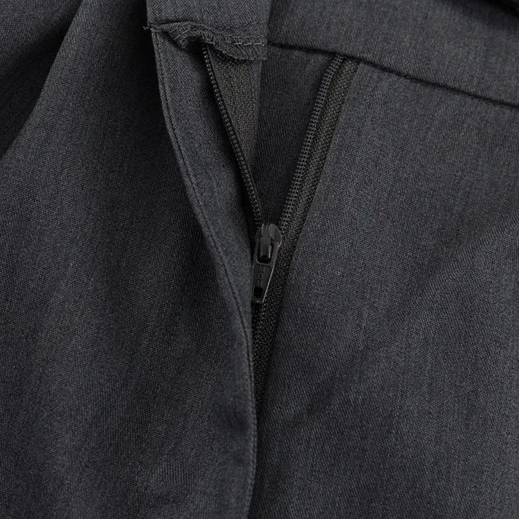 Gray Temperament Trousers High-End Fashion Online