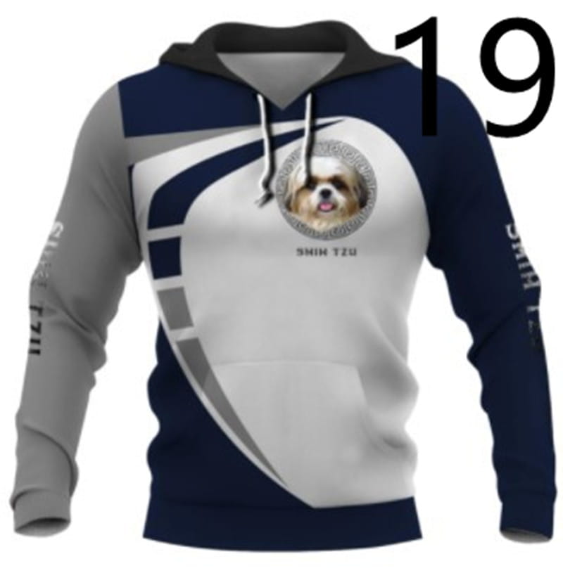 Thin 3D Digital Printing Hooded Sweatshirt