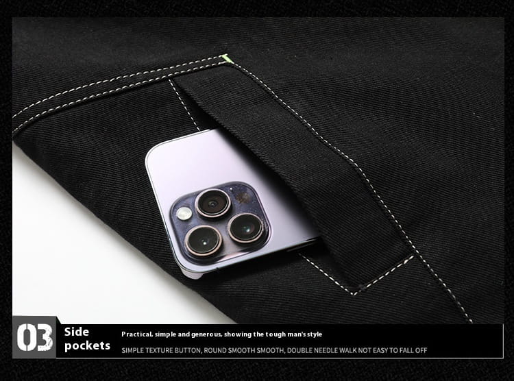 Denim Coat Fleece-lined Men Fashion Brands Jacket
