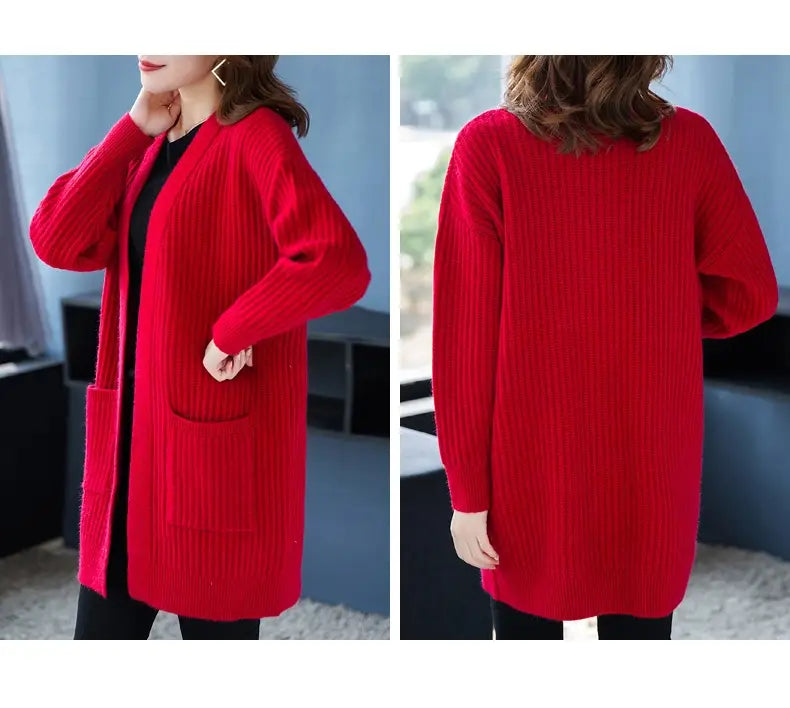 Loose Knitted Shawl Versatile Sweater Coat Women’s