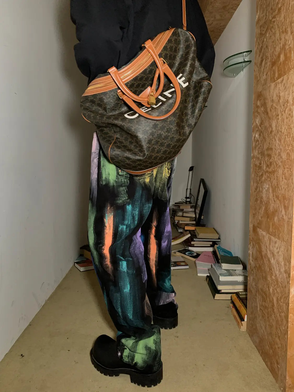Hand-painted Casual Loose-fitting Jeans