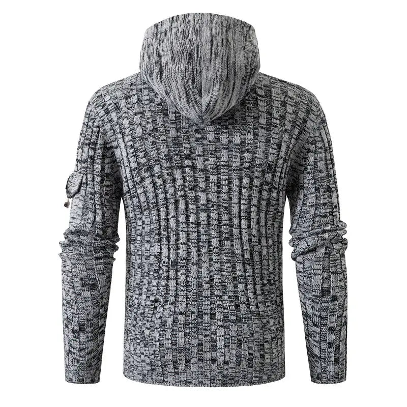 Horn Button Slim Fit Men’s Sweater