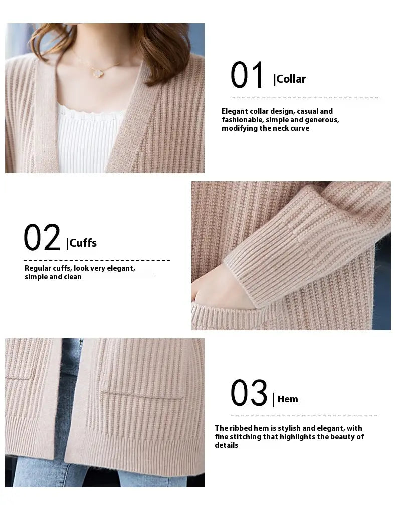 Loose Knitted Shawl Versatile Sweater Coat Women’s