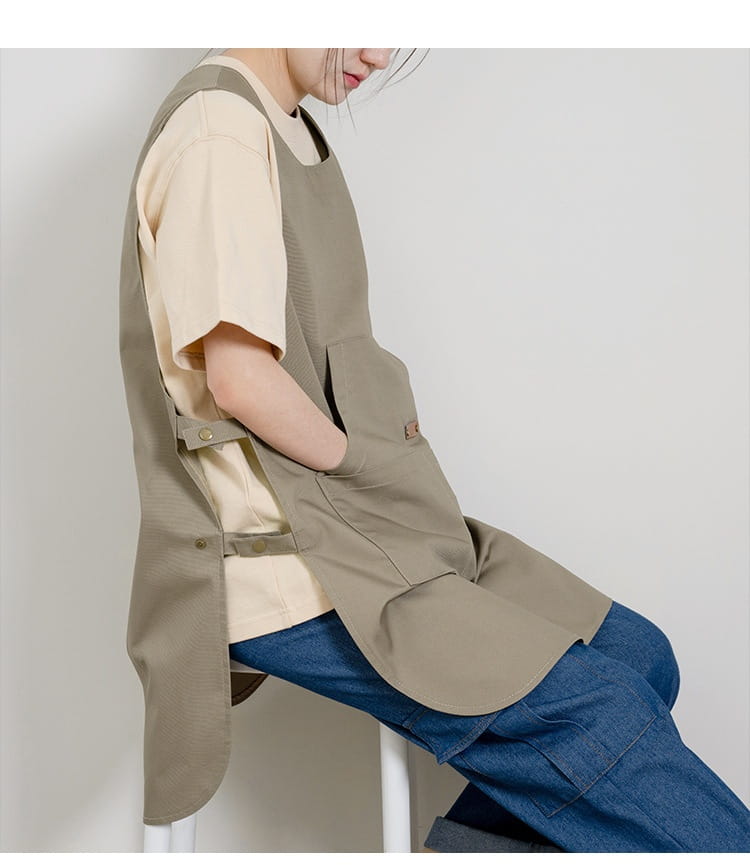 Coffee Shop Milk Tea Shop Hair Overclothes Vest
