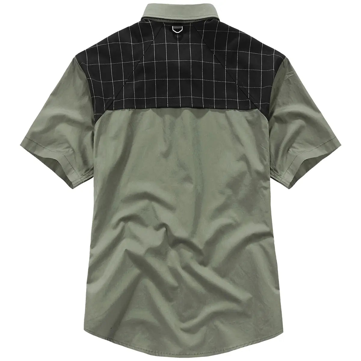 Men’s Fake Two Piece Loose Short Sleeve Shirt