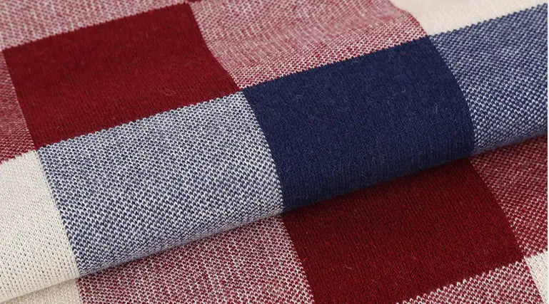 Classic And Fashionable British Checked Cashmere Scarf For Men’s Warmth
