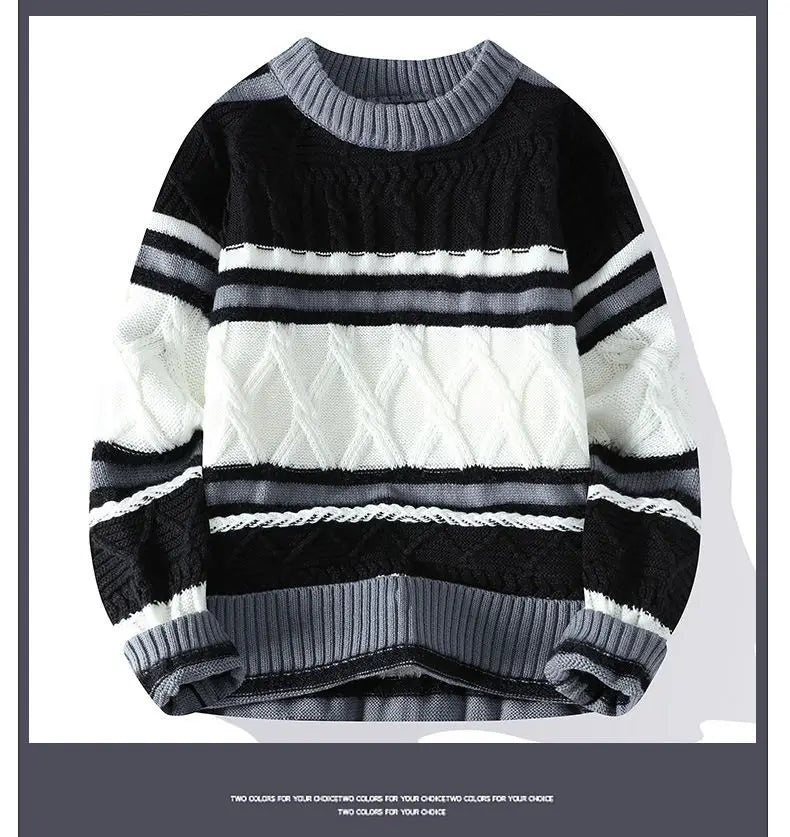 Round Neck Men’s Casual Sweater
