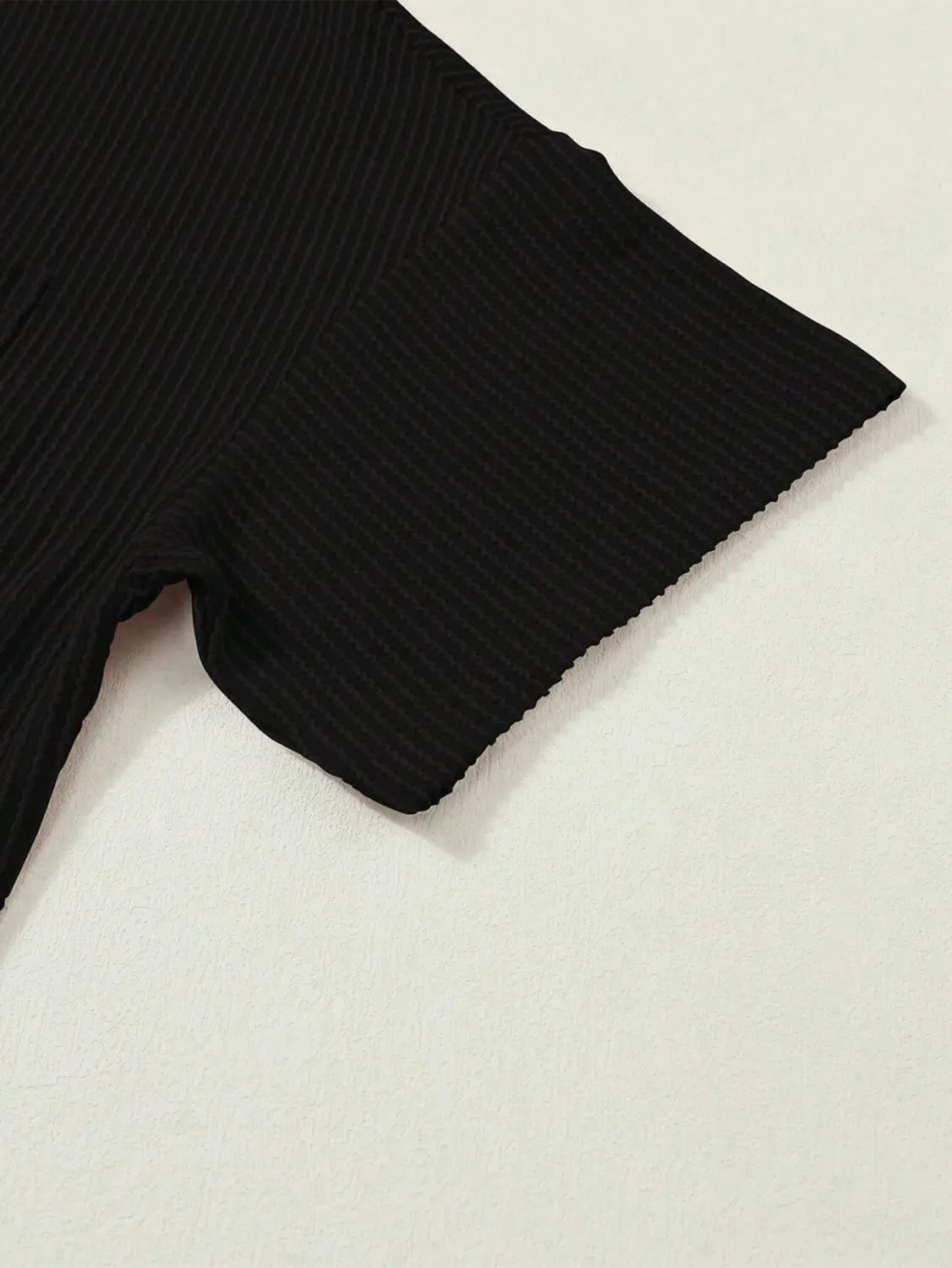 Fashionable Two-tone Pullover Short Sleeve V-neck Top For Women