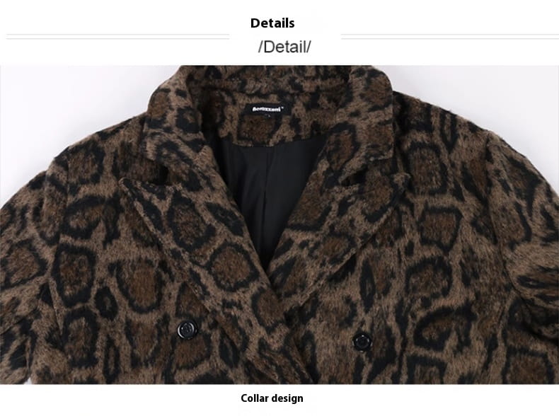 Winter Long Oversize Loose High-end Woolen Coat For Men