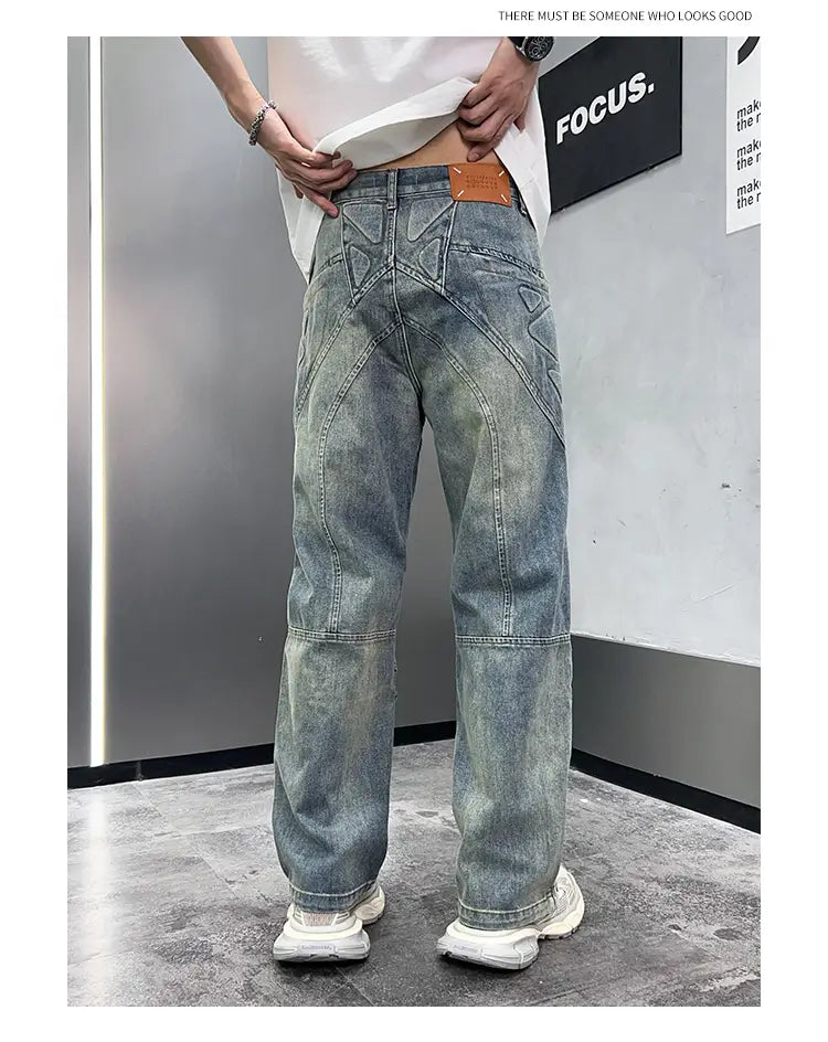 Three-dimensional Steel Seal Anti-collision Structure Jeans