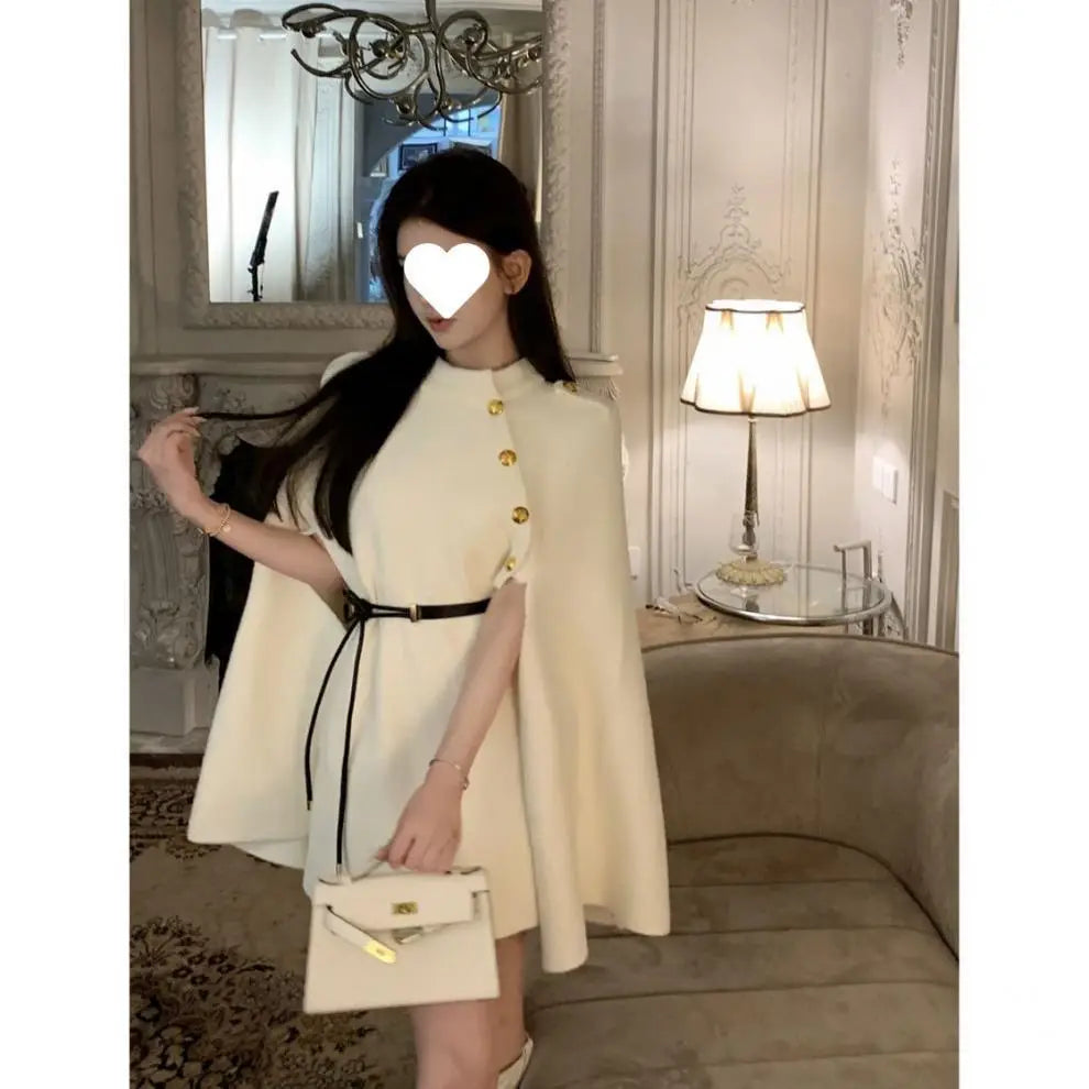 Autumn And Winter Shawl Cape Woolen Atmosphere Advanced