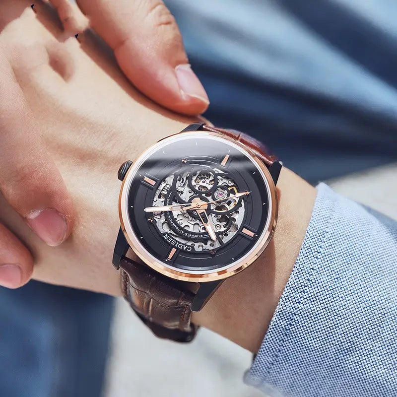 Luminous Sapphire Luxury Stainless Steel Timepiece