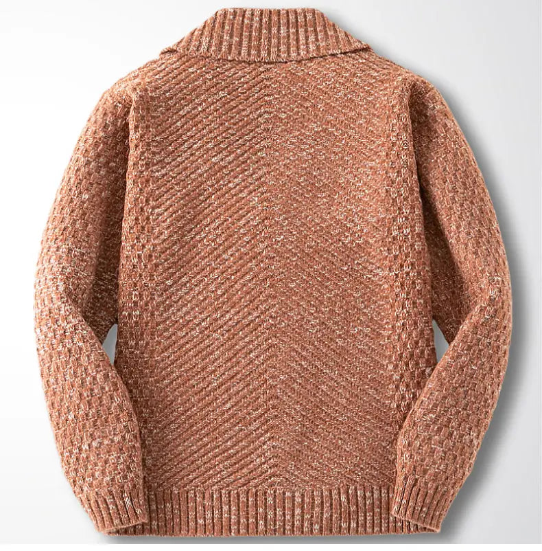Polyester Men’s Long-sleeved Thick Needle Sweater Sweater