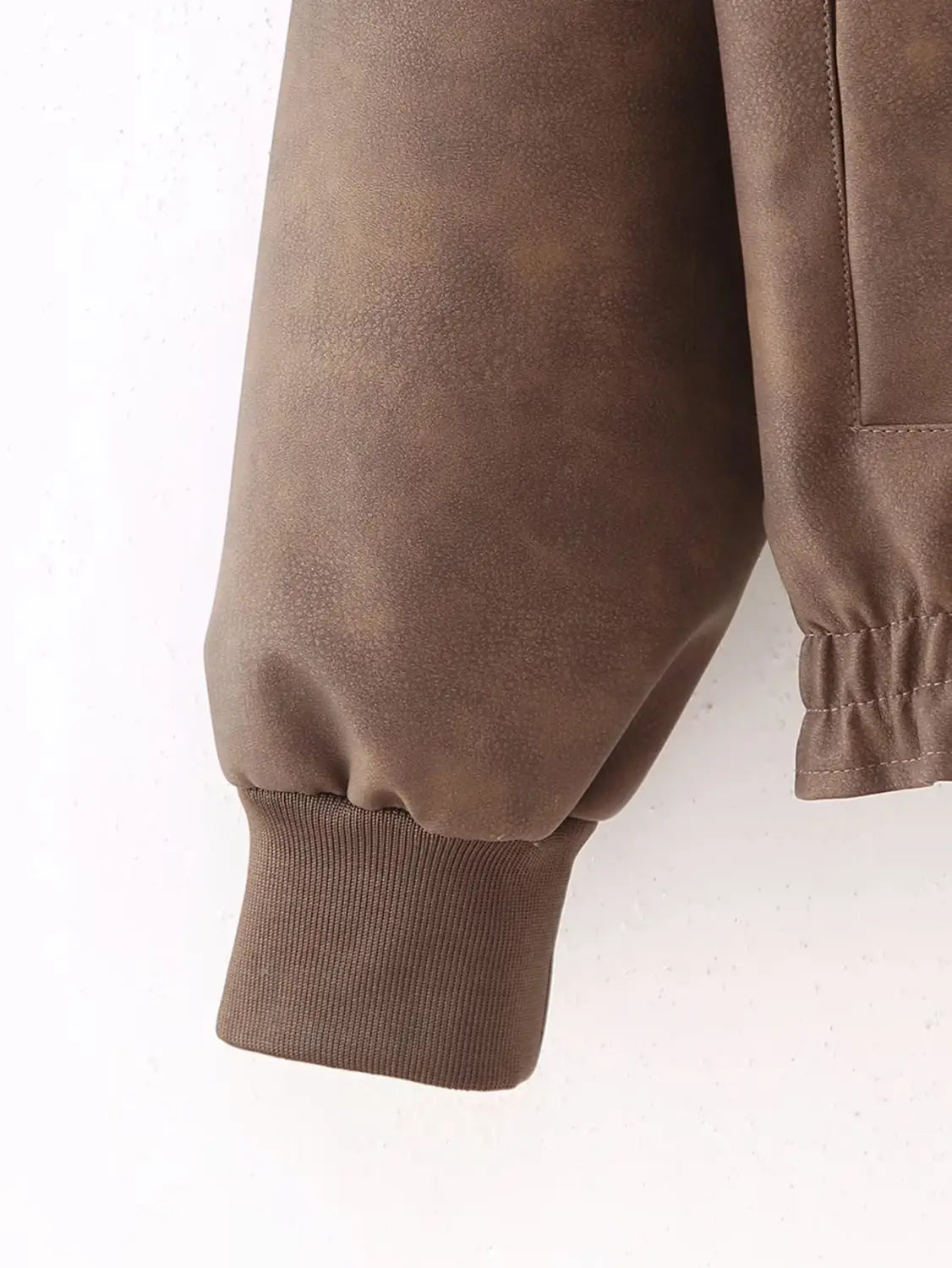 European And American Street Fashion Casual Artificial Leather Jacket Coat