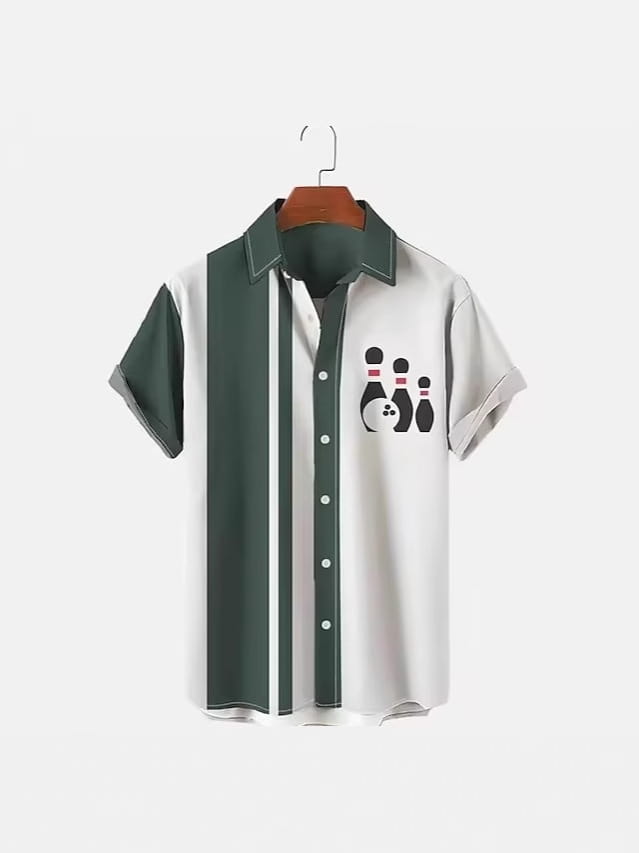 Men’s Shirt Bowling 3d Digital Printing