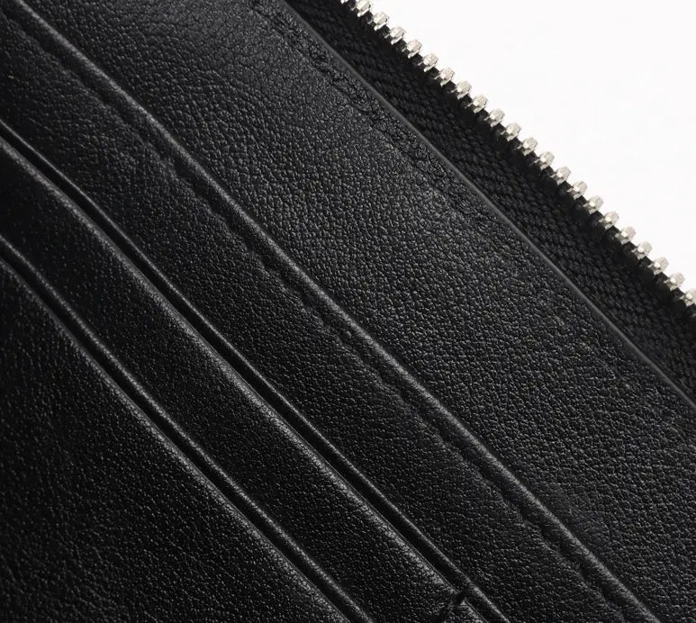 Skin Bone Leather Wallet Men’s Long Hand
