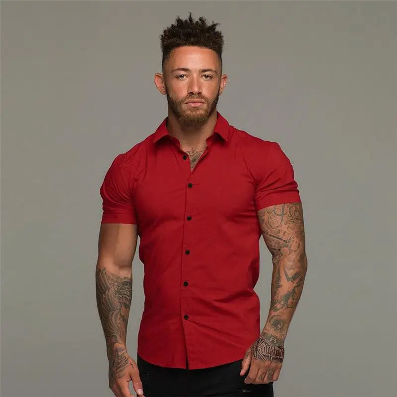 Muscle Men’s Fitness Shirt Short Sleeve