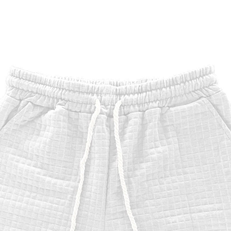 Sports Casual Suit Solid Color Round Neck T-shirt Shorts