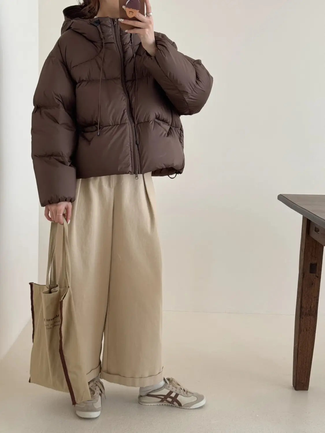 White Duck Down Puff Fluffy Hooded Down Jacket