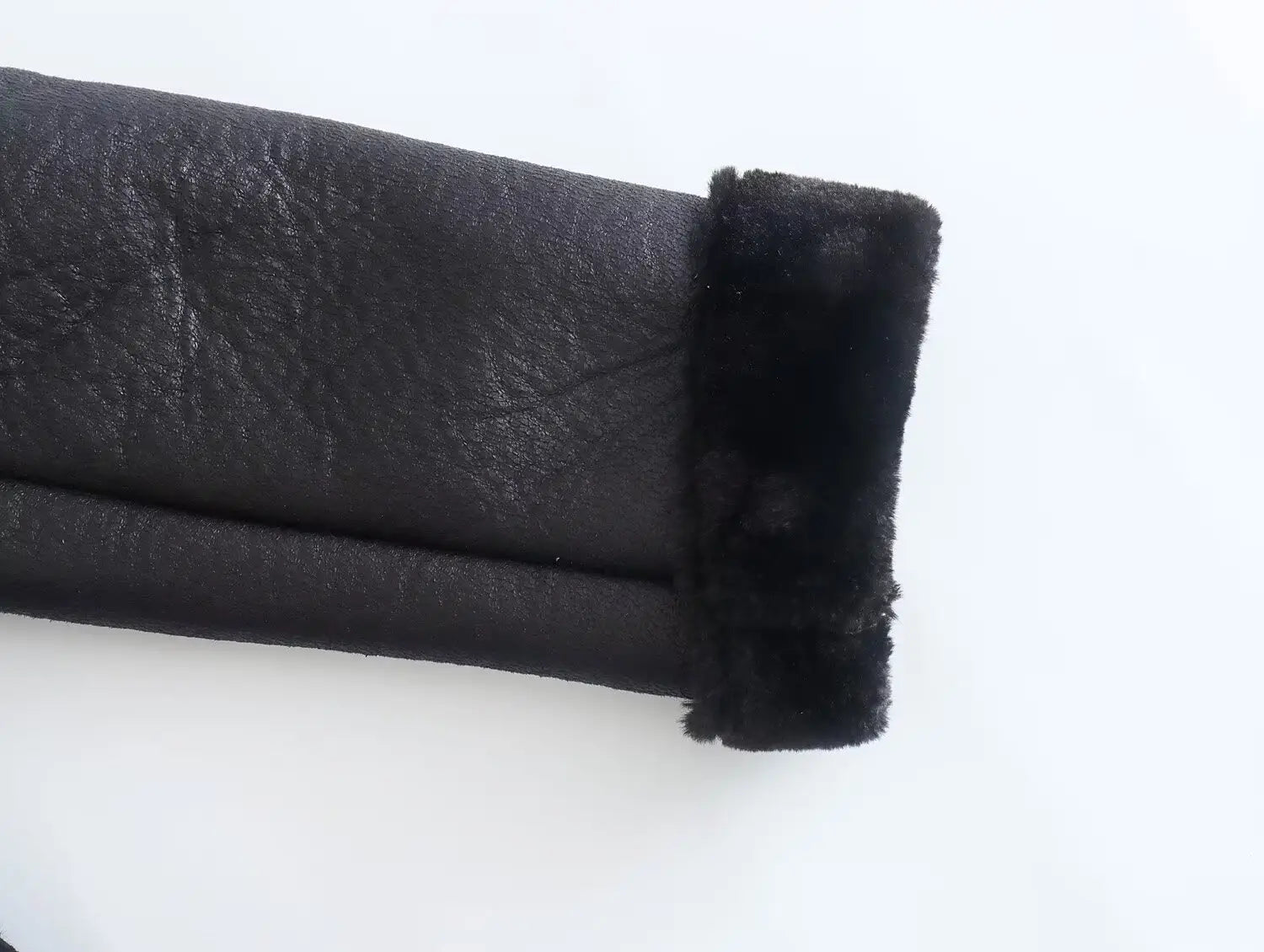 Women’s Fashion Fur Integrated Leather Coat Top
