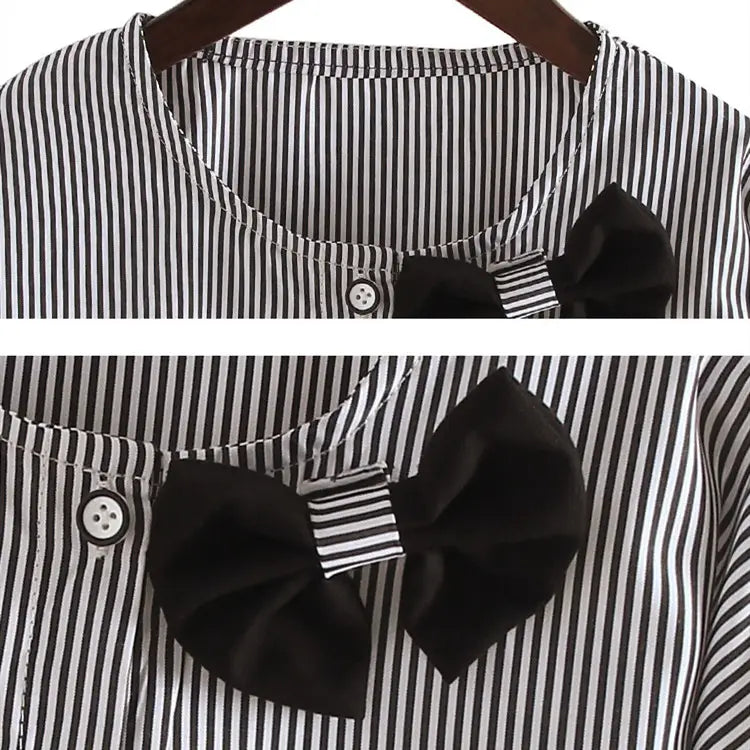 Girls Spring Bows Shirts Pants Suits