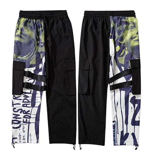 Guochao functional wind high street streamer overalls