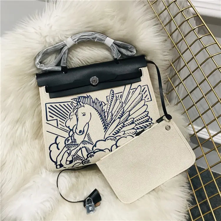 Kelly Canvas Graffiti Bag Steal The Show