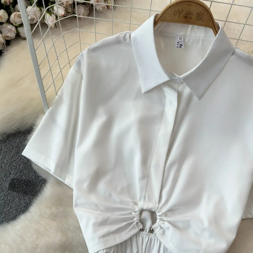 Summer French Minority Design Blouse Shirt For Women