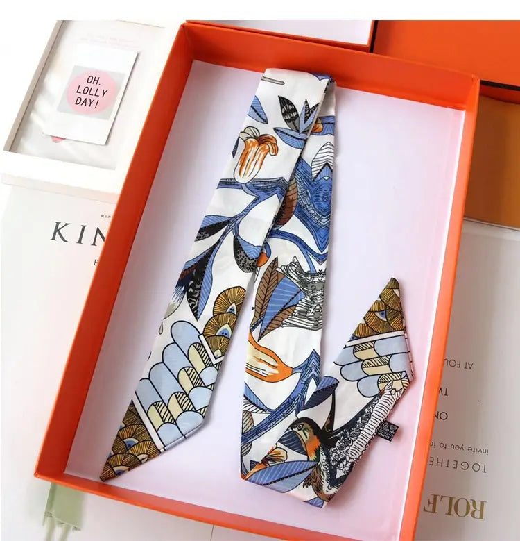 Ribbon Thin Narrow Bag Handle Scarves Decoration