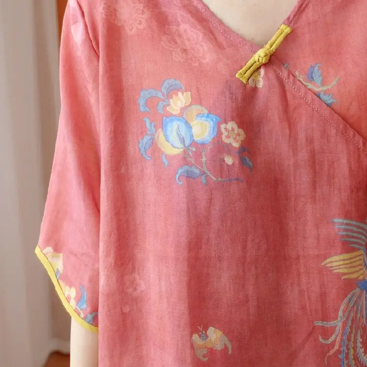 Chinese Style Retro Anti-aging Temperament Shirt Women’s Summer Loose