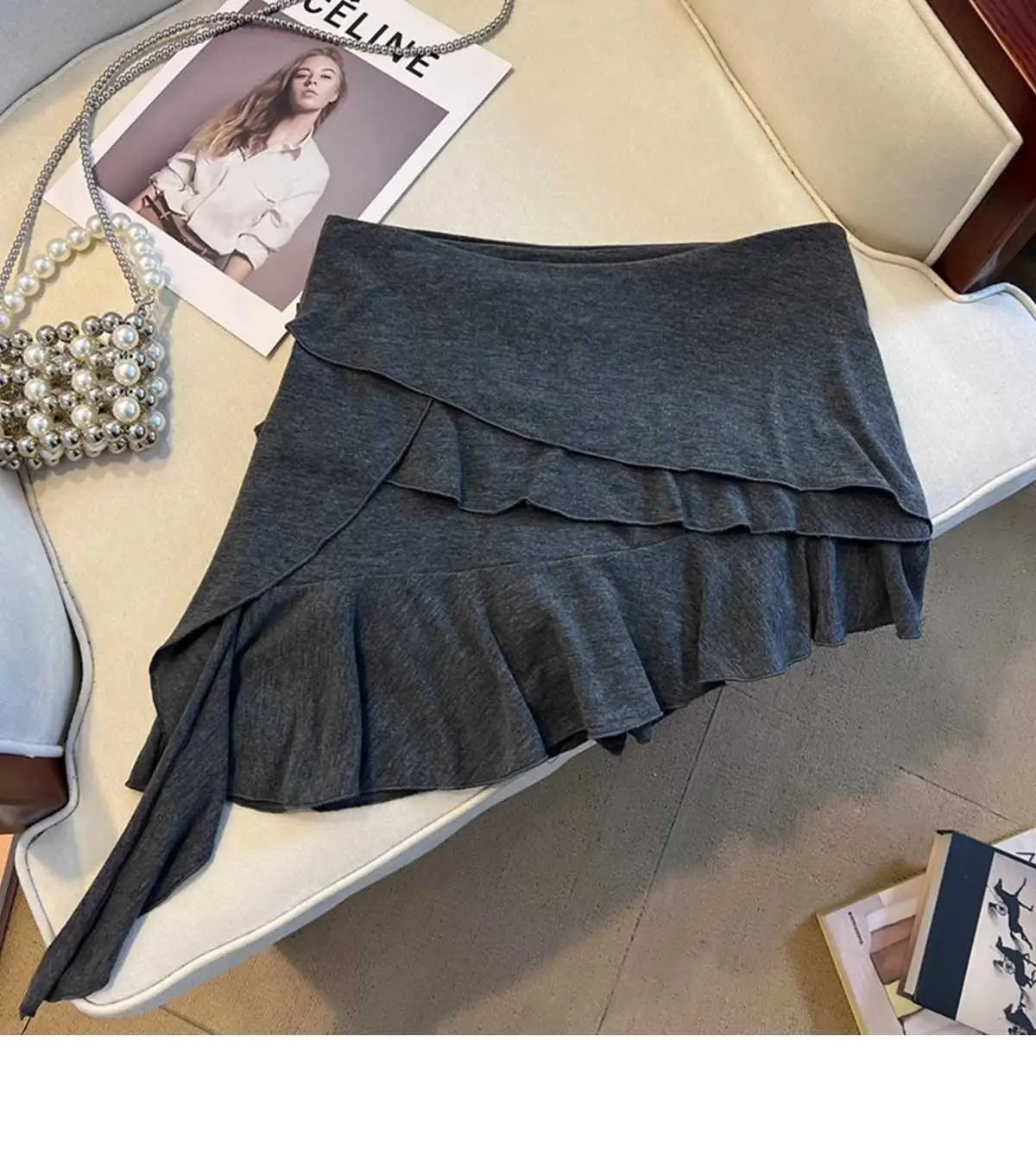 Women’s Versatile Design Irregular Ribbon Skirt