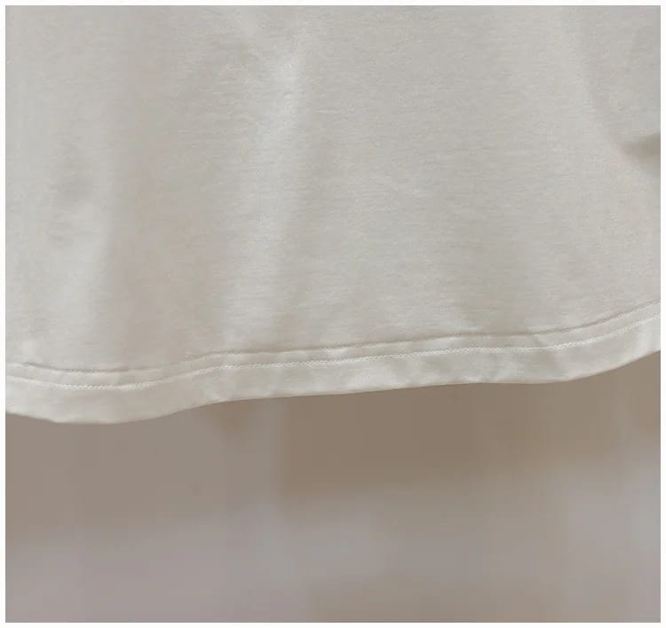 Round Neck Three-dimensional Flower Decoration Fashion Ruffle Sleeve Loose Slim Top