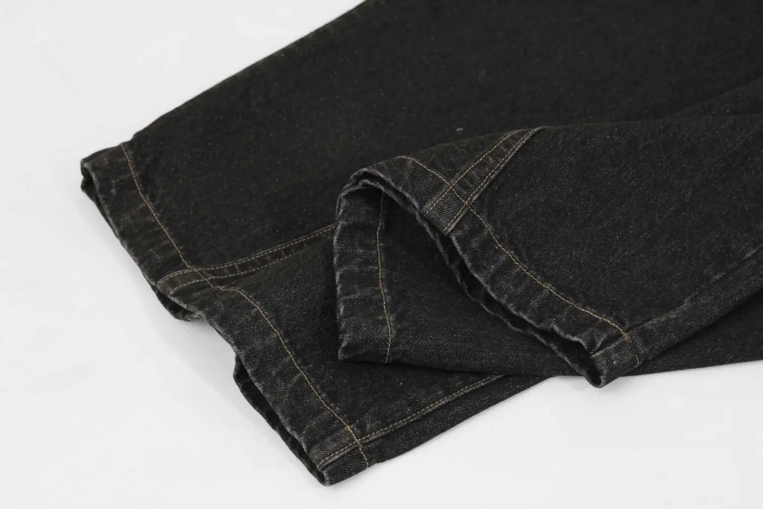 Retro Street Simple Loose Machete Denim Trousers