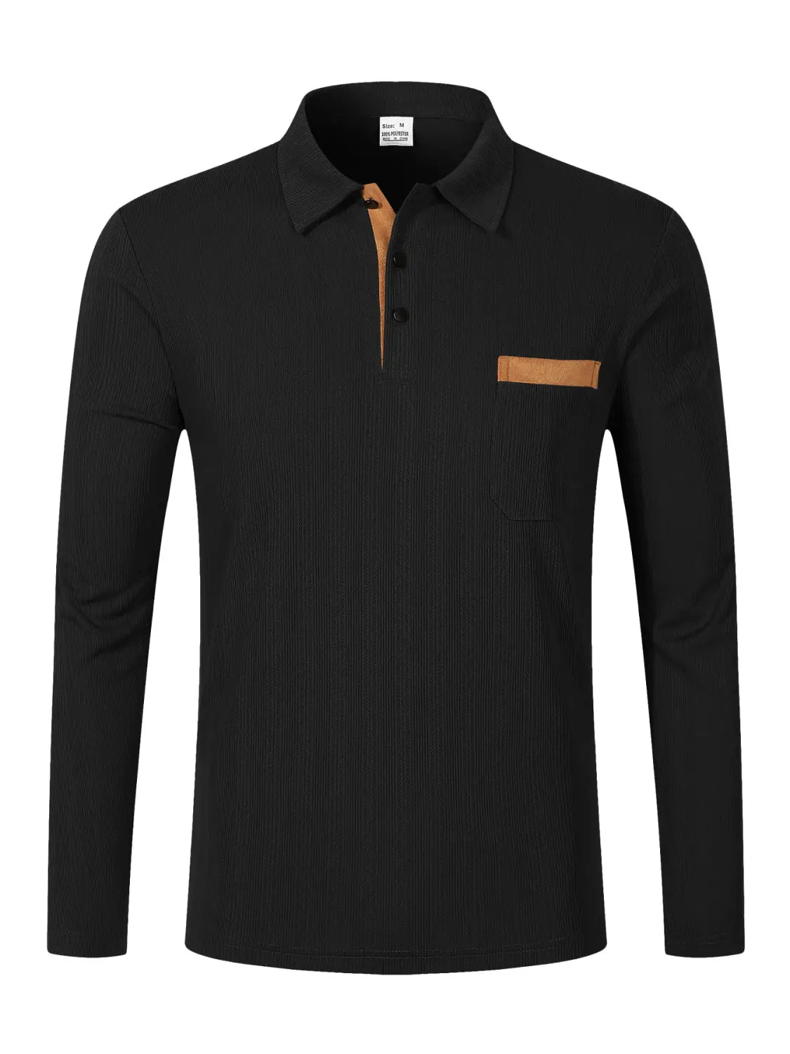 Sports Long Sleeve Lapel Men’s Polo Shirt