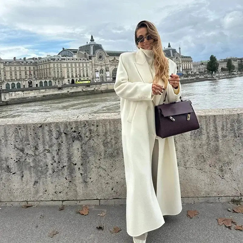 Fashionable All-match Woolen Coat For Women