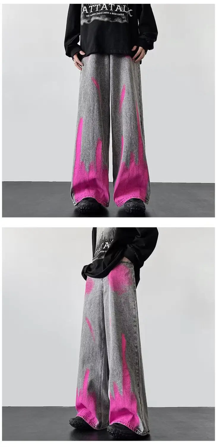 Men’s Fried Street Graffiti Jeans